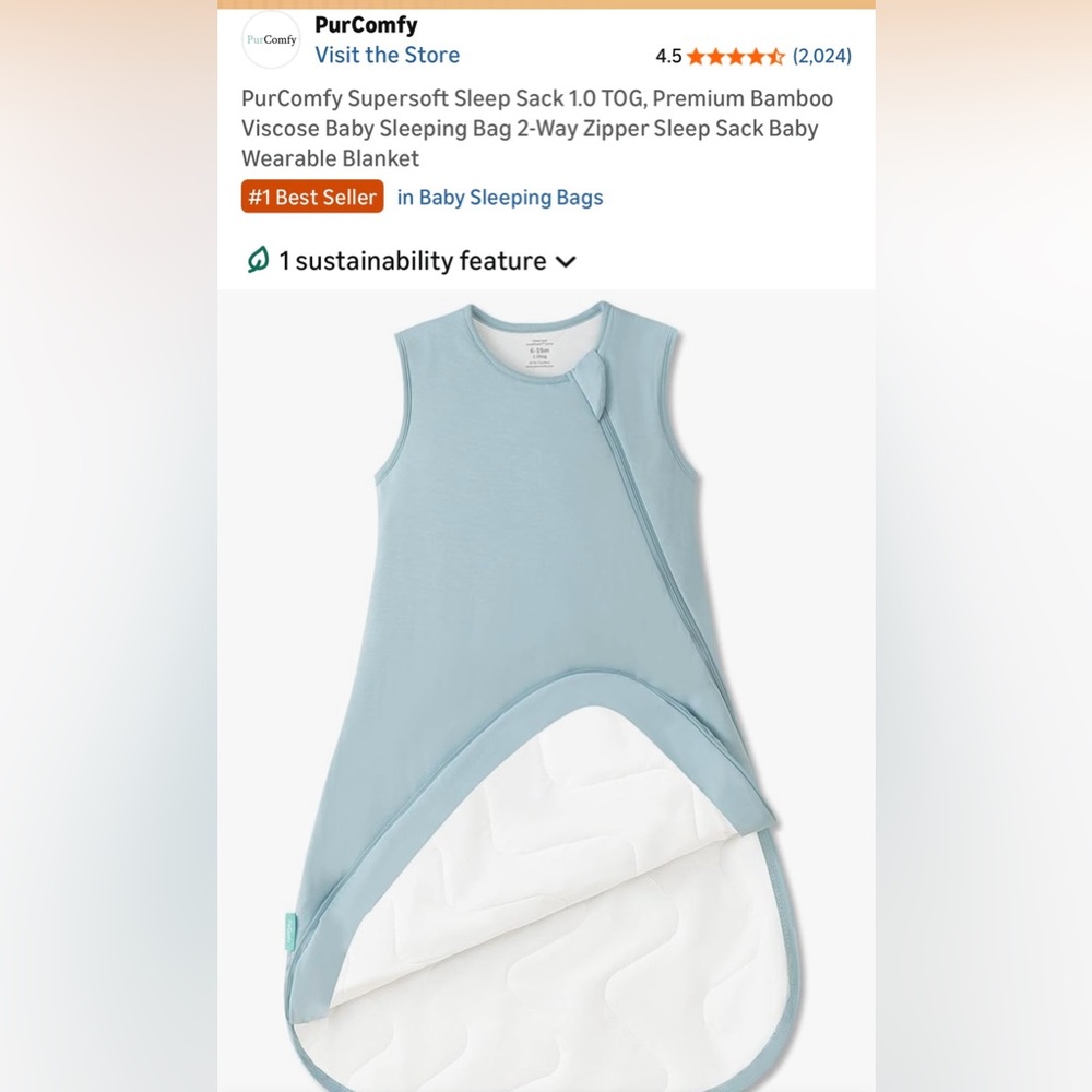 0-3 month sleep sack - new in box